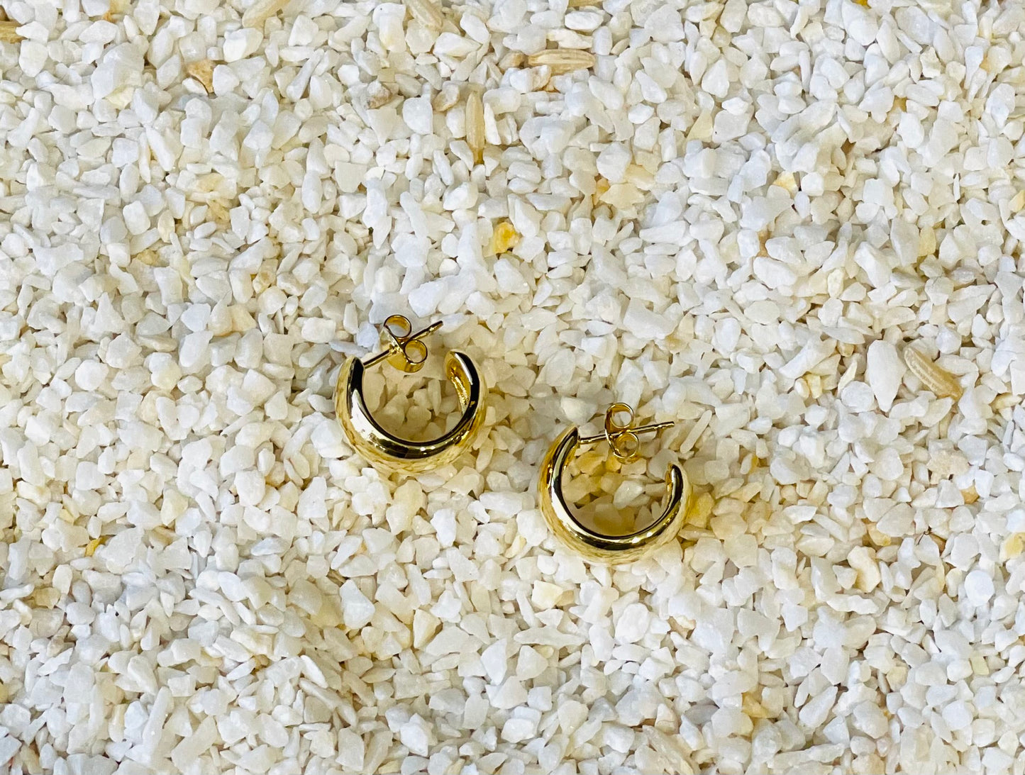 Gold Vermeil Hoop Posts