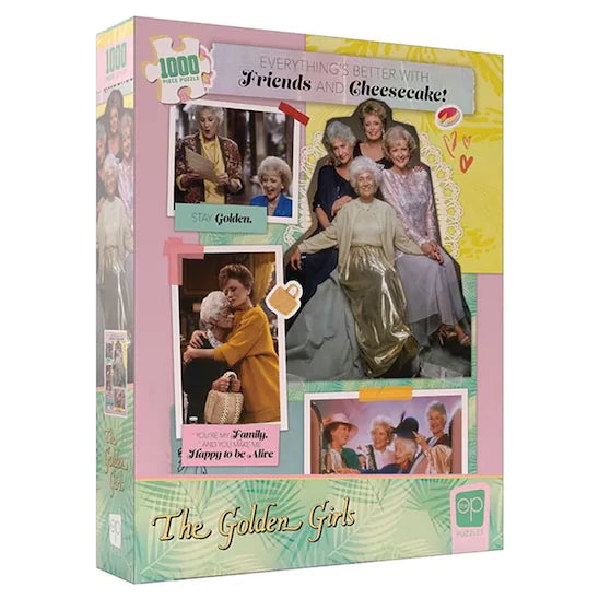 Golden Girls Everything's Better with Friends and Cheesecake! Puzzle