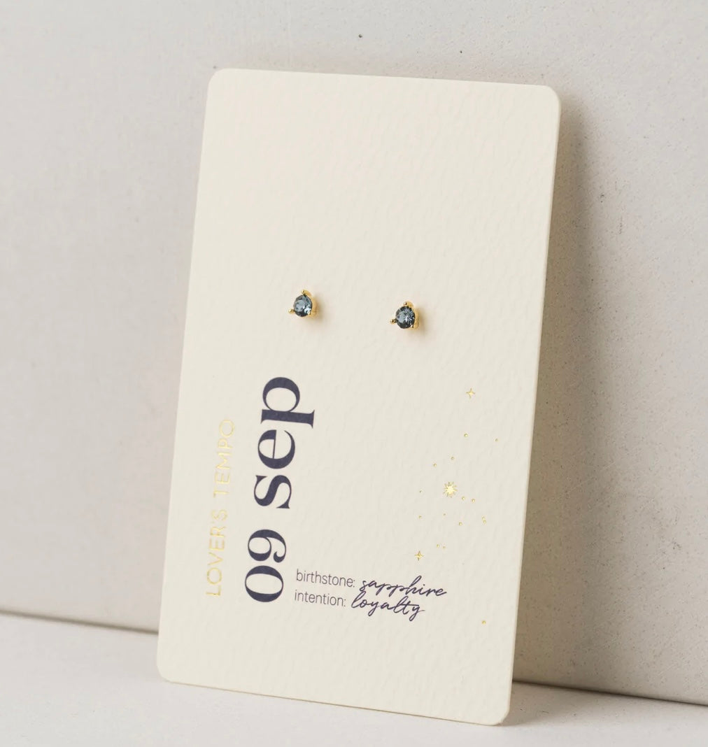 Lover’s Tempo Kaleidoscope Birthstone Gold Stud Earrings
