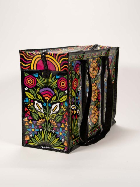 Blue Q Shoulder Tote Flower Fest