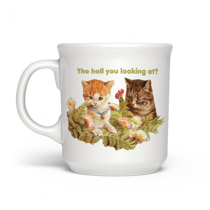 Fred SAY ANYTHING Looking At Mug