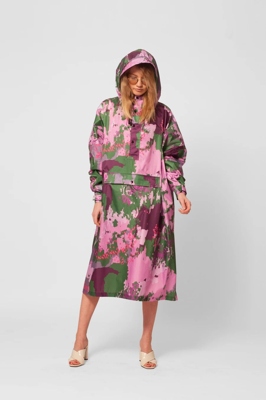 Rainkiss Digi Spring Camo Rain Poncho