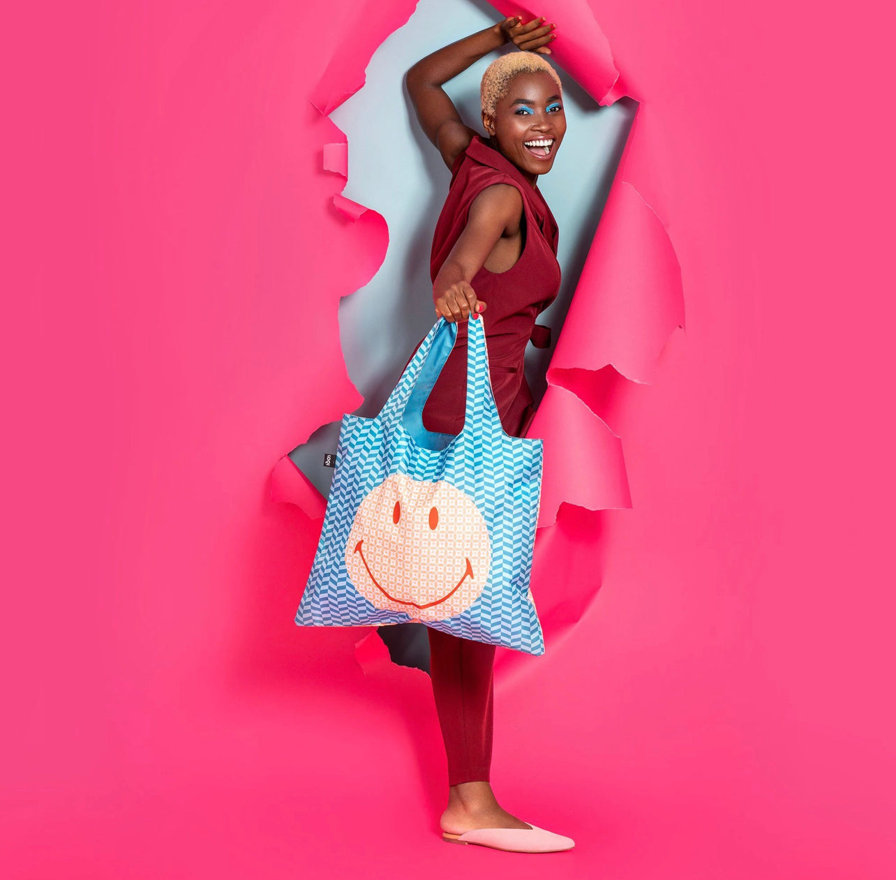 LOQI SMILEY Recycled Bag