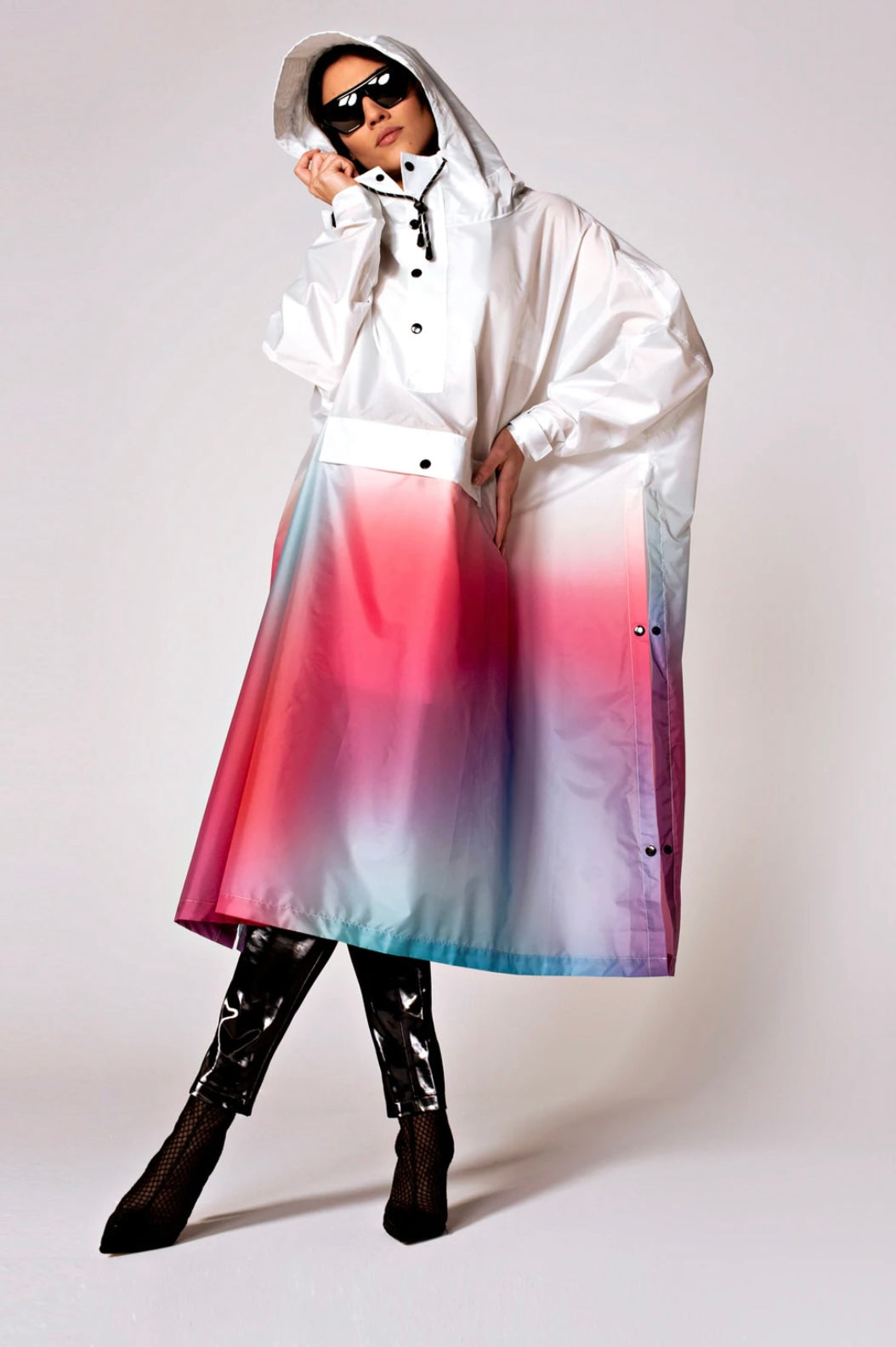 Rainkiss Paint Disco Dream Rain Poncho