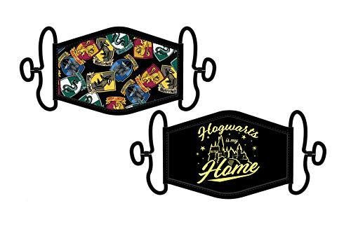 Harry Potter Hogwarts House Crests 2 Pack Adjustable Face Mask