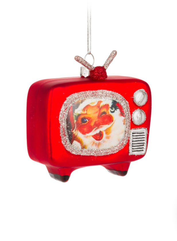 Glass Vintage Tv Ornament