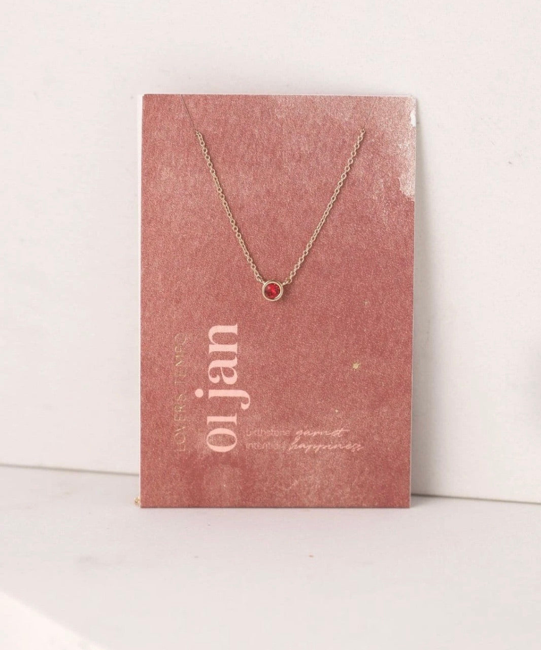 Lover’s Tempo Kaleidoscope Birthstone Gold Necklace