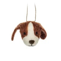 Dog Head Felt Ornament