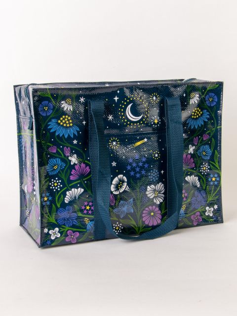 Blue Q Shoulder Tote Starry Garden