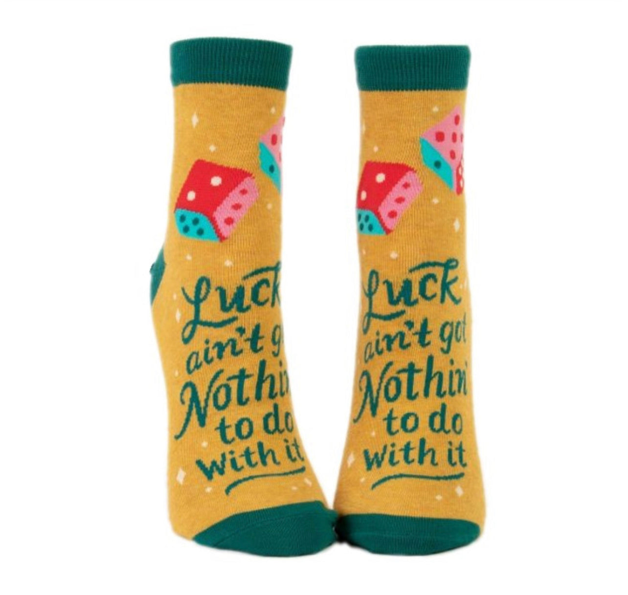 Blue Q Women’s Luck Ain’t Nothin’ Socks