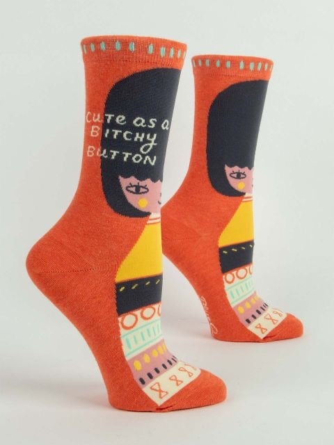 Blue Q Women’s Cute as a Button Socks
