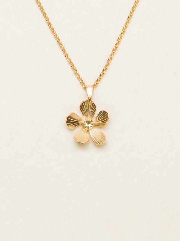 Holly Yashi Petite Plumeria Drop Necklace