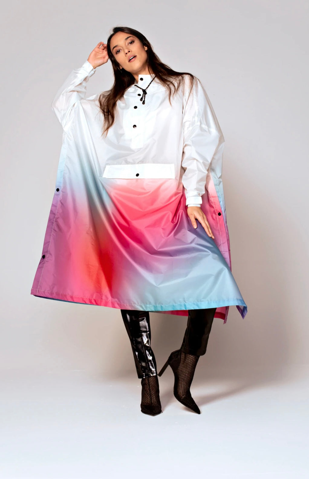 Rainkiss Paint Disco Dream Rain Poncho