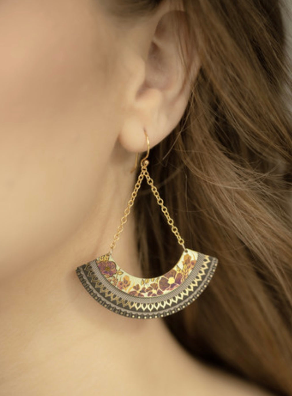 Holly Yashi Leah Rose Earrings