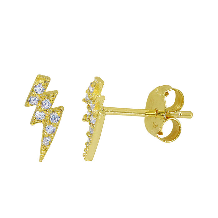 Lightning Cubic Zirconia Stud Earrings