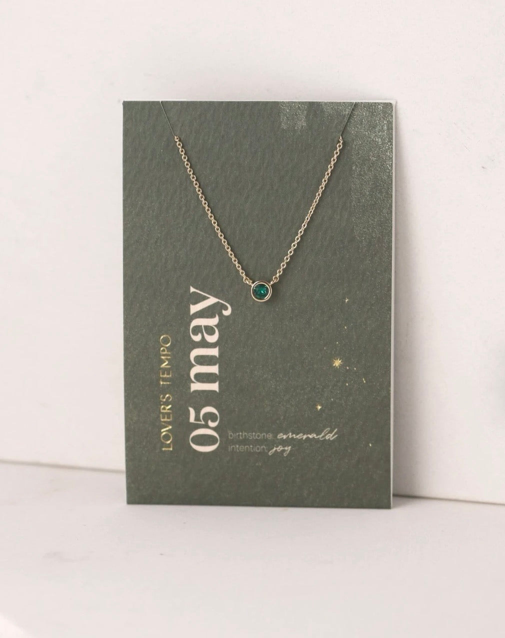 Lover’s Tempo Kaleidoscope Birthstone Gold Necklace