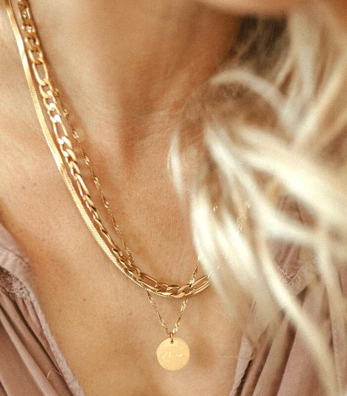 jj+rr Gold Landry Serpentine Necklace
