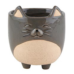 Grey Cat Planter