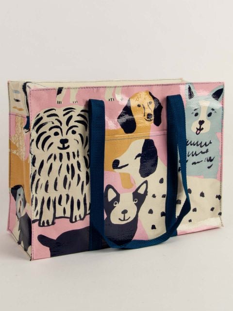Blue Q Shoulder Tote Happy Dogs