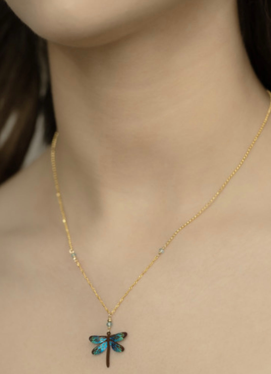 Holly Yashi Dragonfly Dreams Pendant Necklace
