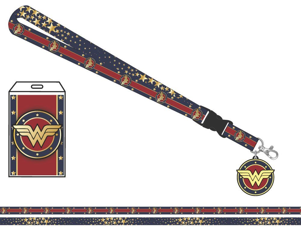 Wonder Woman Lanyard with Tag