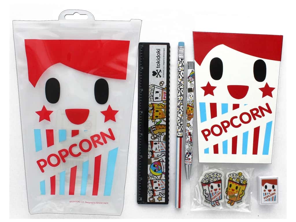 Tokidoki Popcorn Stationary Set
