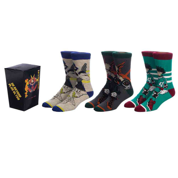 My Hero Academia 3 Pack Socks