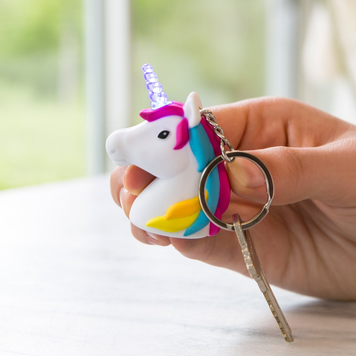 Kikkerland Unicorn LED Key Chain