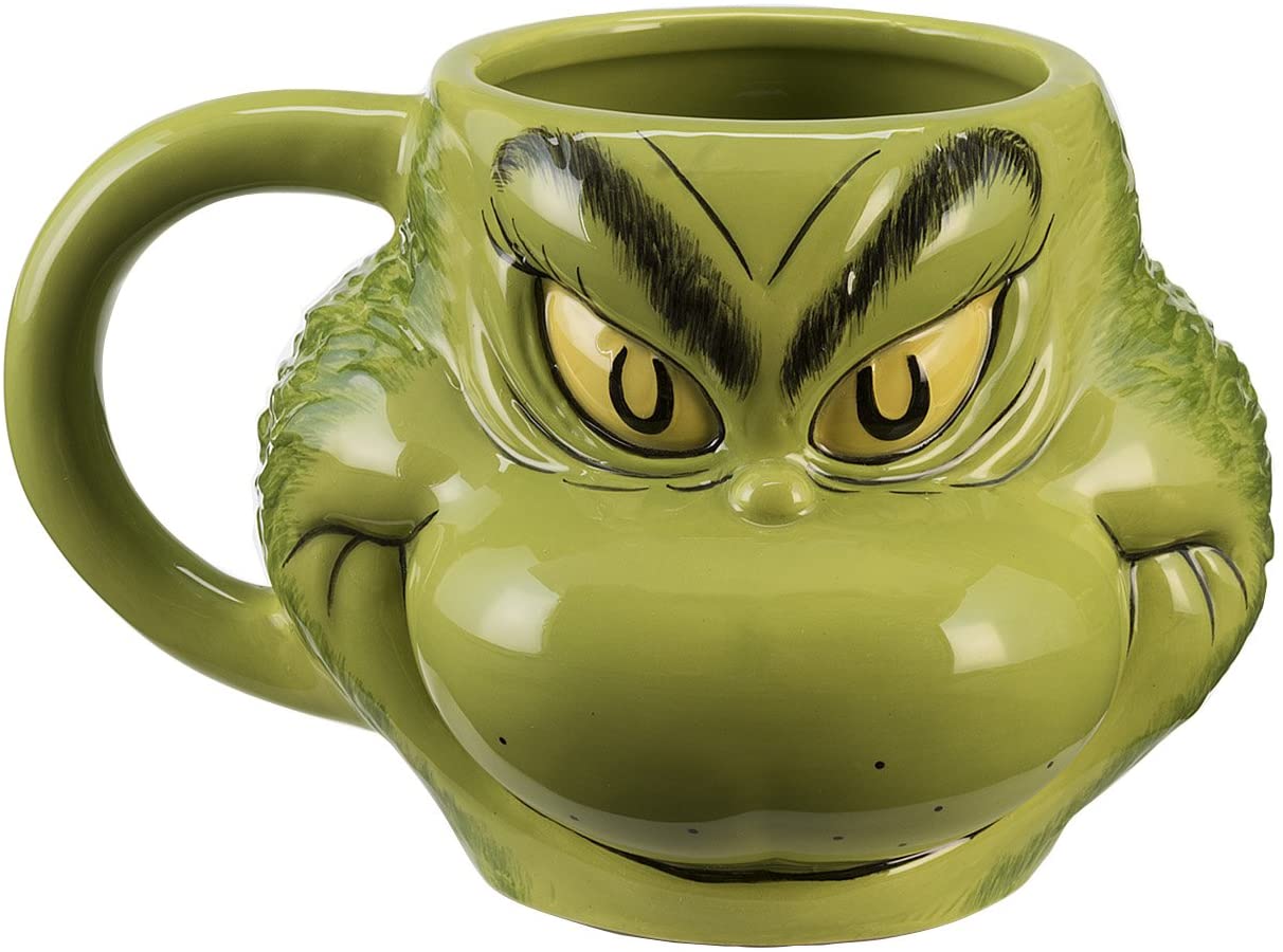 Grinch Sculpted Mug