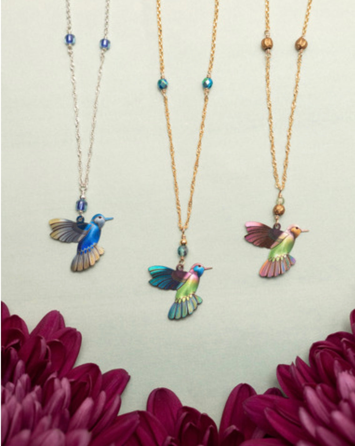 Holly Yashi Hummingbird Picaflor Pendant Necklace