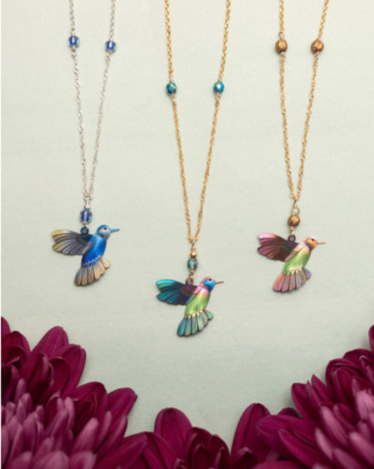 Holly Yashi Hummingbird Picaflor Pendant Necklace