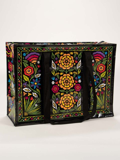 Blue Q Shoulder Tote Flower Fest