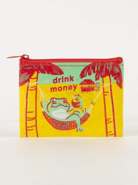 Blue Q Coin Purse Drink Money