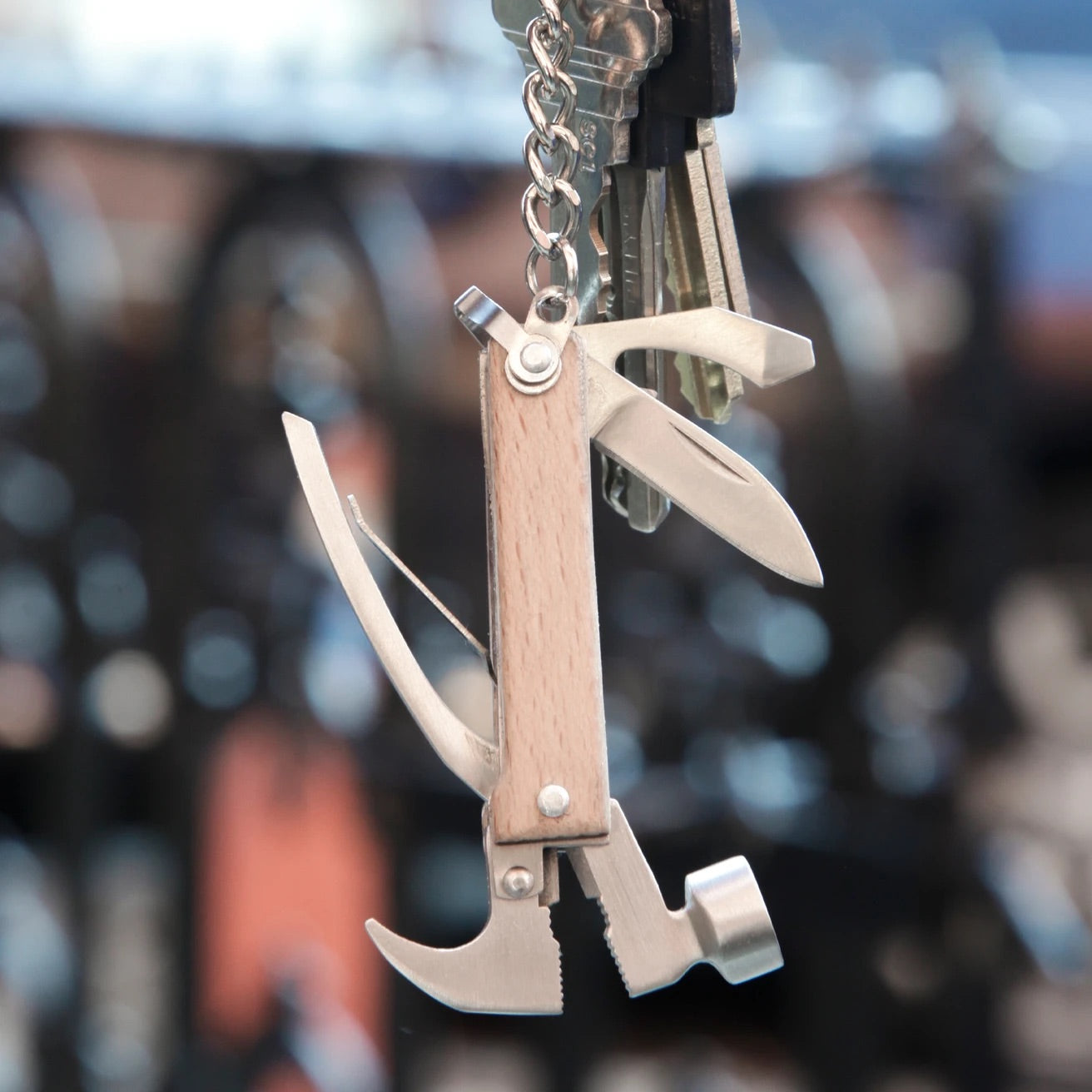 Kikkerland Hammer Tool Keychain