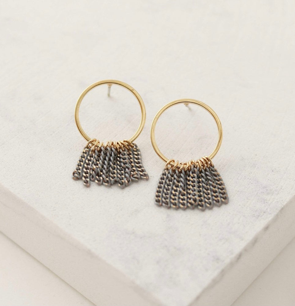 Lover’s Tempo Olympia Fringe Hoop Earrings