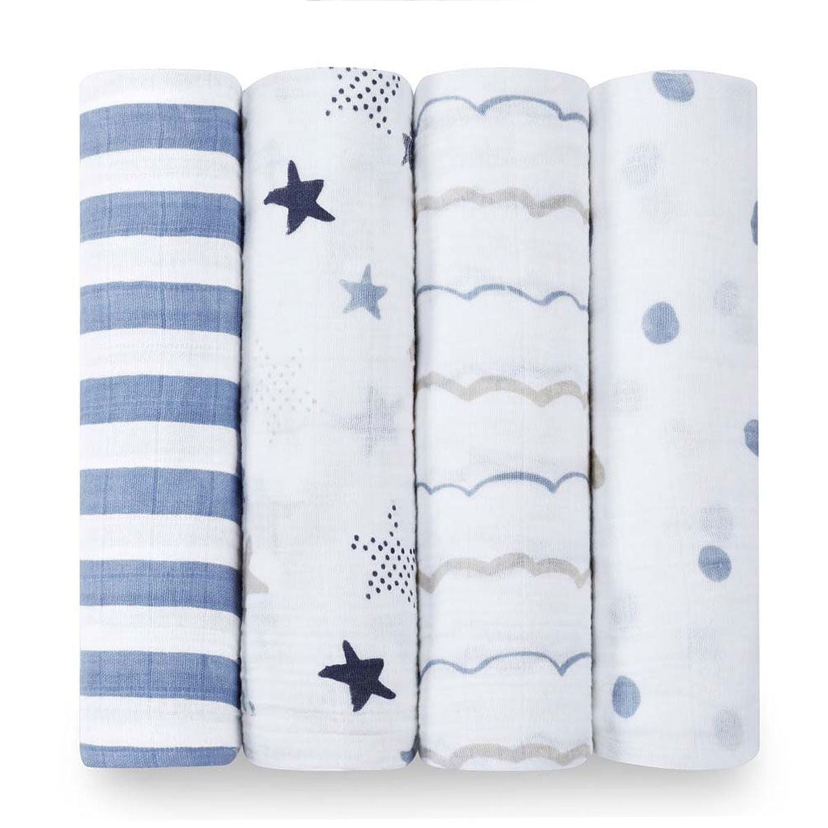 Aden & Anais 4 Pack Swaddles ( Various Colours)