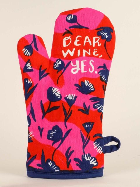 Blue Q Oven Mitt Yes Wine