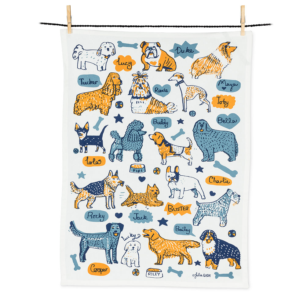 Dogs Tea Towel