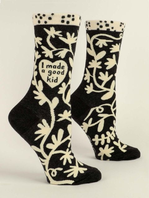 Blue Q Womens Made a Good Kid Socks