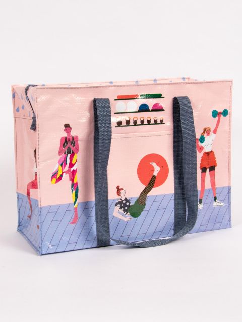 Blue Q Shoulder Tote Workin’ it Out