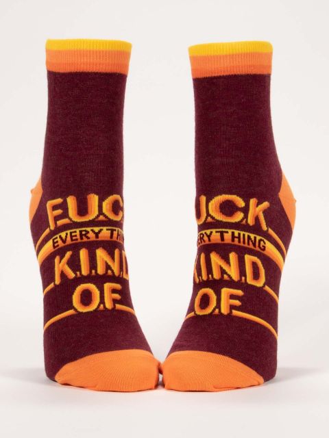 Blue Q Fuck Everything Socks