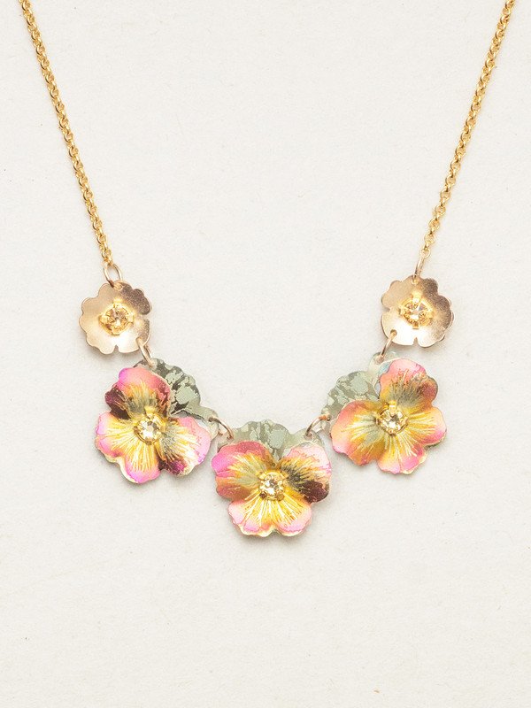 Holly Yashi Garden Pansy Classic Necklace