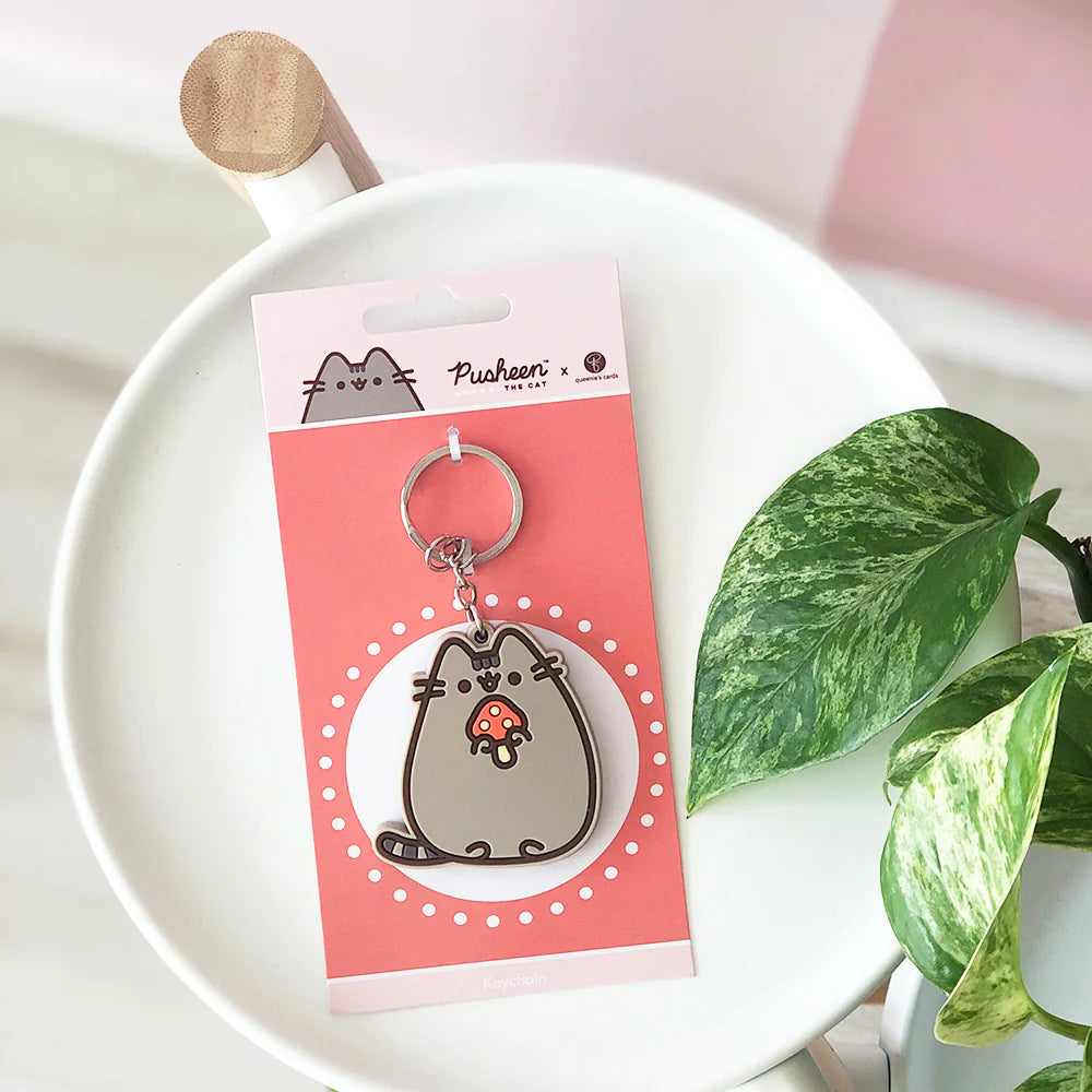 Queenie's Cards x Pusheen Mushroom Keychain