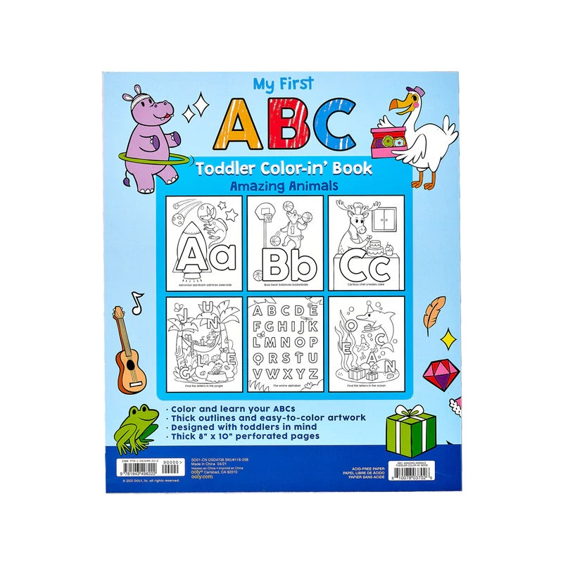 Ooly Colour in Book My First ABC
