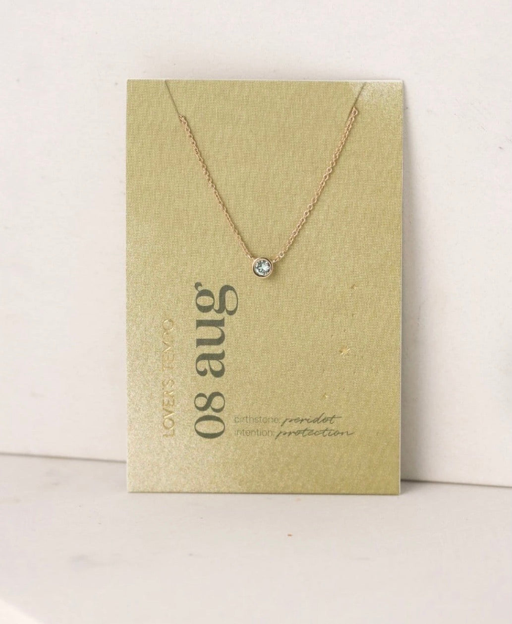 Lover’s Tempo Kaleidoscope Birthstone Gold Necklace