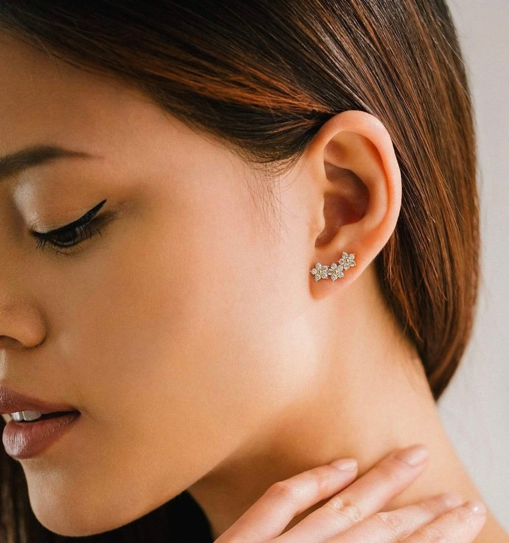 Lover’s Tempo Blossom Climber Earrings