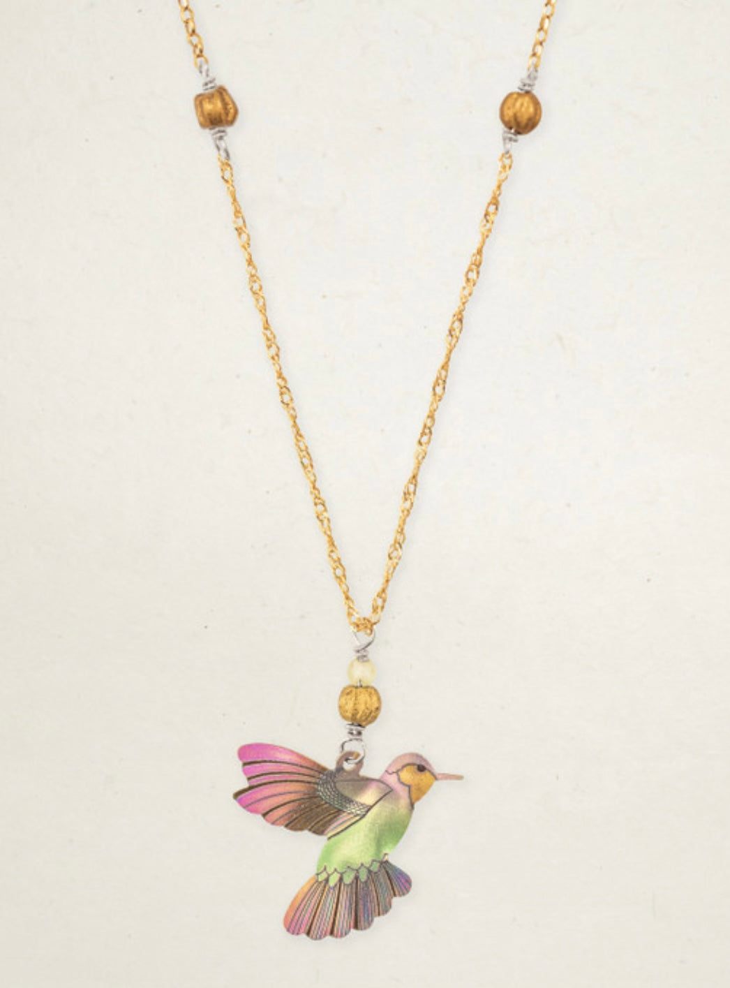 Holly Yashi Hummingbird Picaflor Pendant Necklace