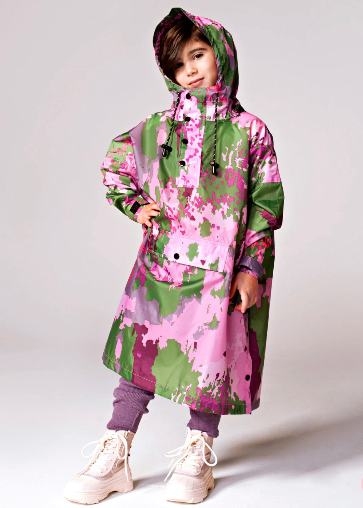 Rainkiss Digi Spring Camo Kids Rain Poncho