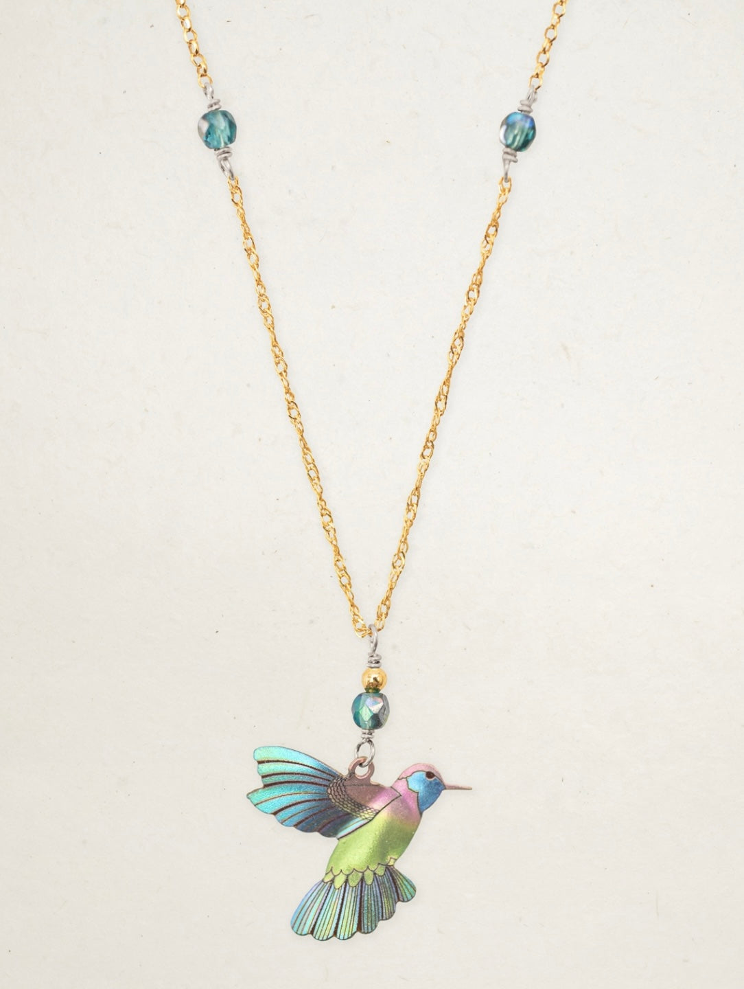 Holly Yashi Hummingbird Picaflor Pendant Necklace