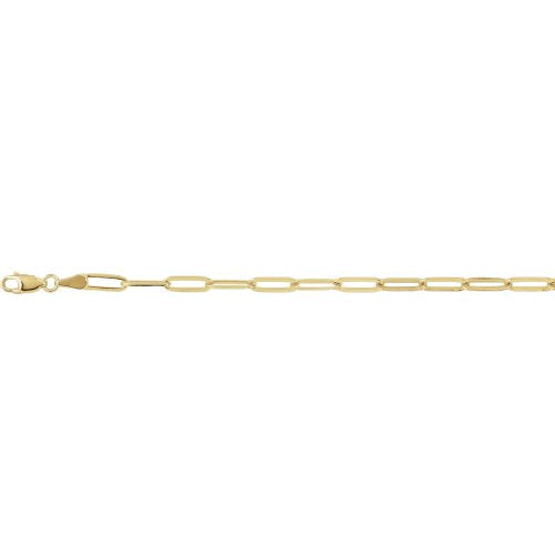 Gold Vermeil Paperclip Link Anklet